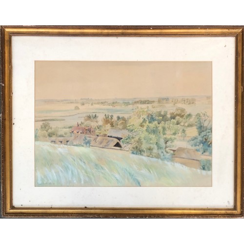 445 - Edward Frank Southgate RBA (1872-1916), watercolour landscape, signed and dated '99, 46x55cm