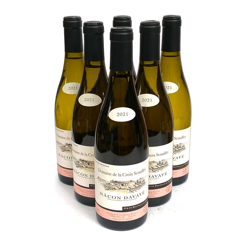 2077 - Macon-Davaye, Domaine de la Croix Senaillet 2020, 6x75cl and 2021, 6x75cl (12 in all)