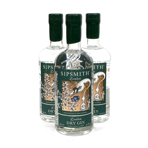 2274 - Sipsmith London Dry Gin, 3x70cl