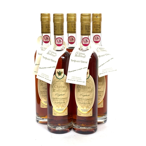 2280 - Chateau de Montifaud Napoléon Cognac, 15-18 year old blend, 5x70cl