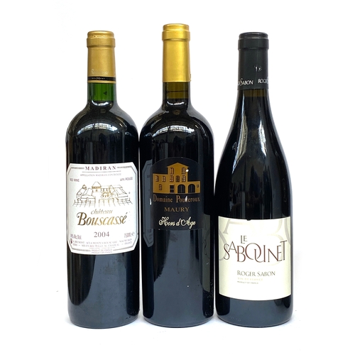 2299 - Château Bouscassé Madiran 2004, 2x75cl; Roger Sabon Le Sabounet Rouge 2021, 2x75cl; and Domaine Poud... 