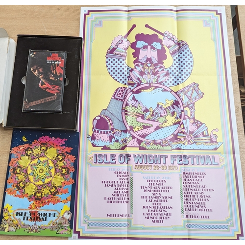 297 - Jimi Hendrix at the Isle of Wight limited edition box set, including: video, reproduction of origina... 