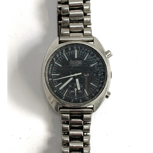 91 - A gents Seiko Chronograph Automatic (af), stainless steel 6139-7030