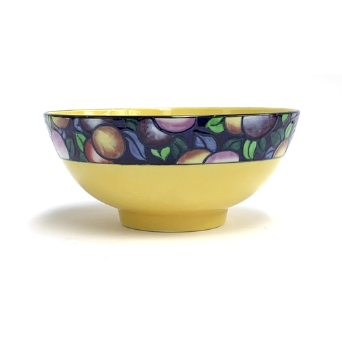 158 - A Charlotte Rhead for Bursley Ltd Crown Pottery fruit bowl c.1926, pattern no. 736, the exterior wit... 