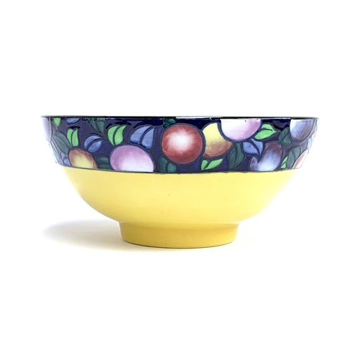 158 - A Charlotte Rhead for Bursley Ltd Crown Pottery fruit bowl c.1926, pattern no. 736, the exterior wit... 