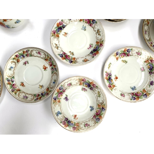 165 - A collection of Schumann Arzberg Bavaria porcelain, 'Empress Dresden Flowers' pattern, approx. 41 pi... 