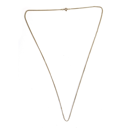 27 - A 9ct gold chain, 80cmL unclasped, 11.3g