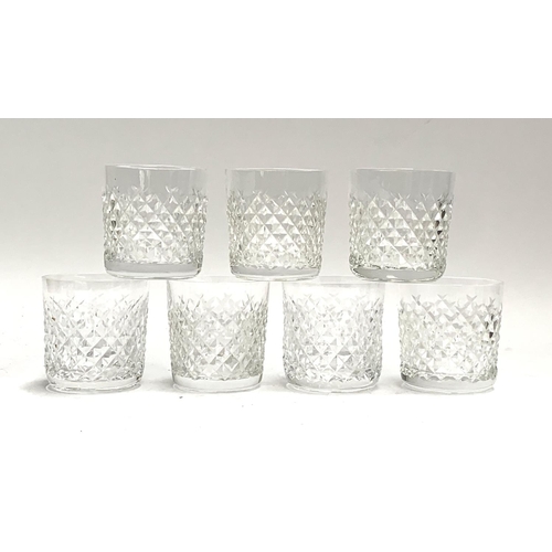 206 - Seven Waterford crystal 'Alana' tumblers, each approx. 8.2cmH