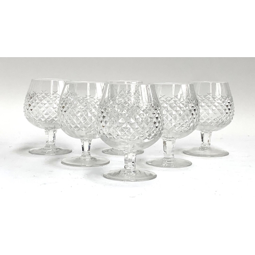 207 - A set of six Waterford crystal 'Alana' brandy balloons, 13cmH