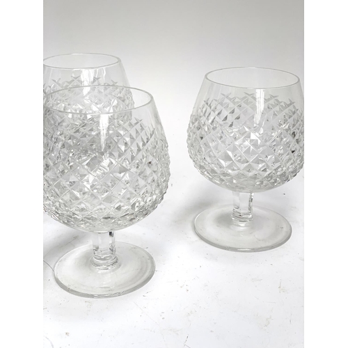 207 - A set of six Waterford crystal 'Alana' brandy balloons, 13cmH