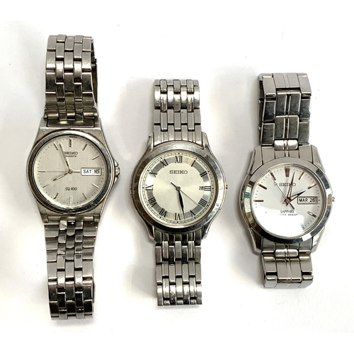 97 - Three gents Seiko watches