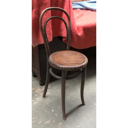 756 - A 20th century Thonet style occasional chair, seat af