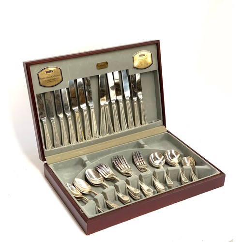 123 - A Viners silver plated canteen of cutlery