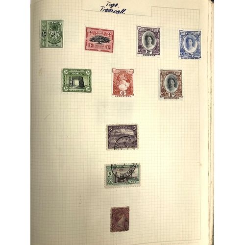 245 - A quantity of stamps in an album to include penny black, Montserrat 1938-48 1/2d to £1, Sierra Leone... 