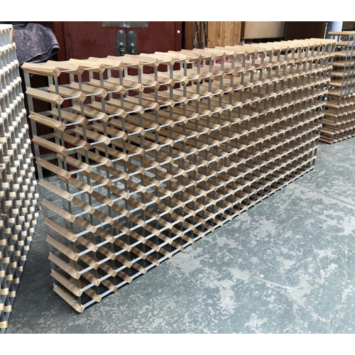 774 - A 275 bottle wine rack, 241x109cm