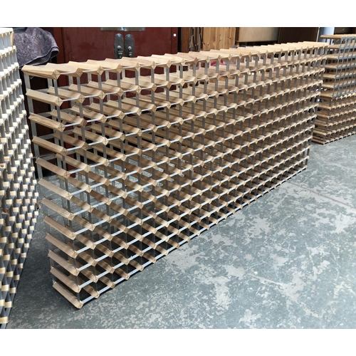 775 - A 275 bottle wine rack, 241x109cm