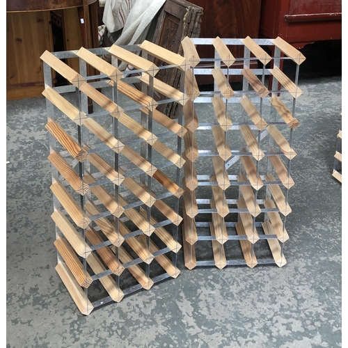 776 - Two 21 bottle wine racks, 33x70cm