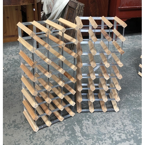 778 - Two 21 bottle wine racks, 33x70cm