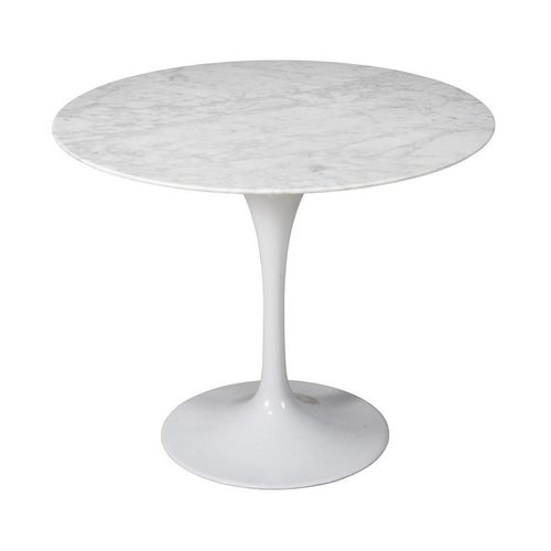 459 - After Eero Saarinen (1910-1961) for Knoll International, a marble 'tulip' circular table, recently m... 