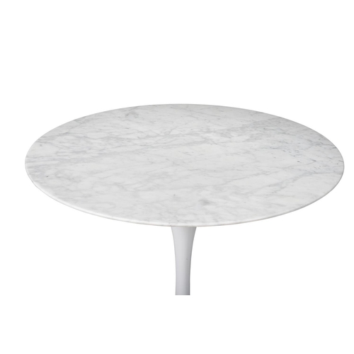 459 - After Eero Saarinen (1910-1961) for Knoll International, a marble 'tulip' circular table, recently m... 