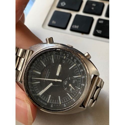 91 - A gents Seiko Chronograph Automatic (af), stainless steel 6139-7030