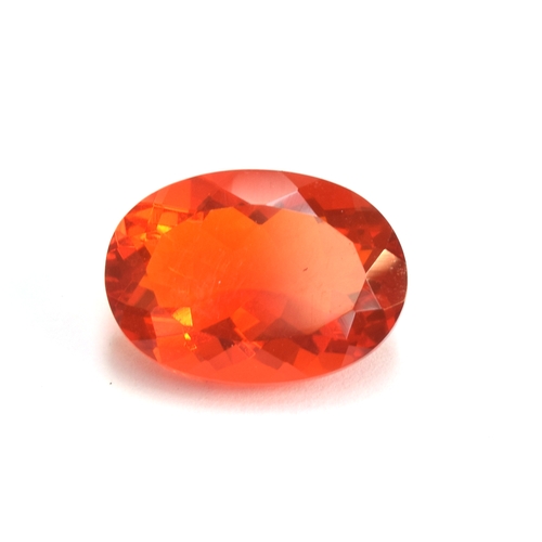 113 - A loose fire opal, the oval cut stone weighing 4.2cts and measuring 14x10.5mm

Provenance: private c... 