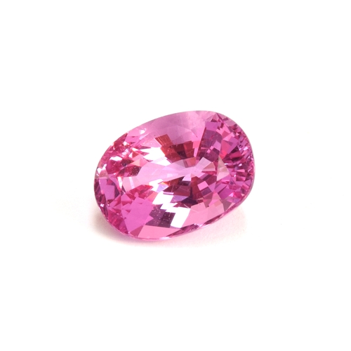 114 - A loose pink sapphire, the stone weighing 2.48cts and measuring 9x6.6x4.8mm

Provenance: private col... 