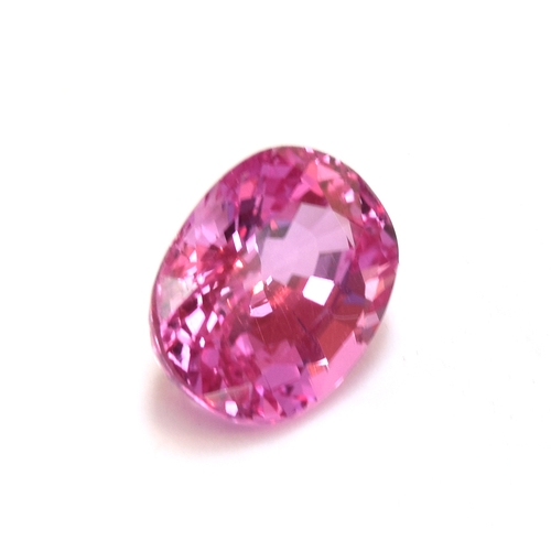 114 - A loose pink sapphire, the stone weighing 2.48cts and measuring 9x6.6x4.8mm

Provenance: private col... 