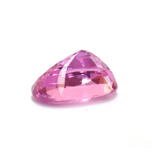 114 - A loose pink sapphire, the stone weighing 2.48cts and measuring 9x6.6x4.8mm

Provenance: private col... 