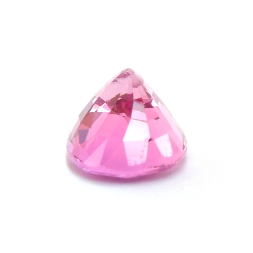 114 - A loose pink sapphire, the stone weighing 2.48cts and measuring 9x6.6x4.8mm

Provenance: private col... 