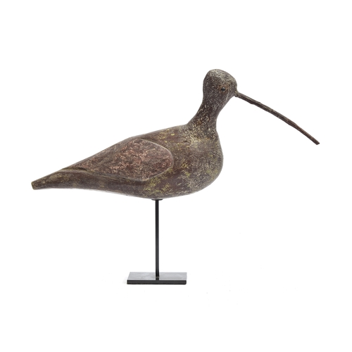 356 - A 19th century folk art decoy curlew, 38cm long

Provenance: private collection, Branksome, Poole