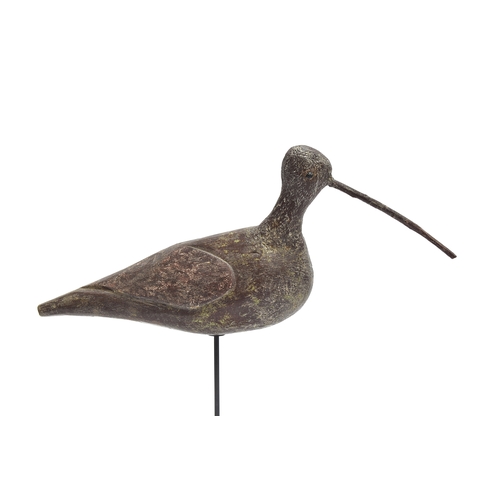 356 - A 19th century folk art decoy curlew, 38cm long

Provenance: private collection, Branksome, Poole