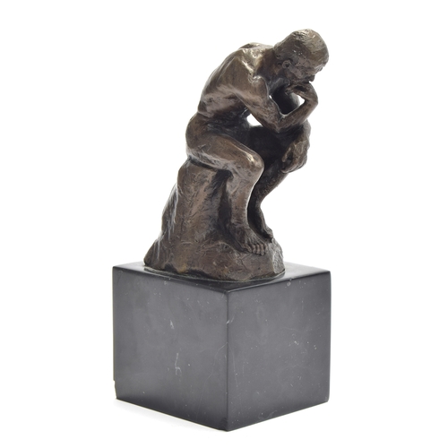 214 - After Auguste Rodin (1840-1917), A bronze model of 'The Thinker', signed and numbered 'Rodin 1233', ... 