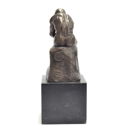 214 - After Auguste Rodin (1840-1917), A bronze model of 'The Thinker', signed and numbered 'Rodin 1233', ... 