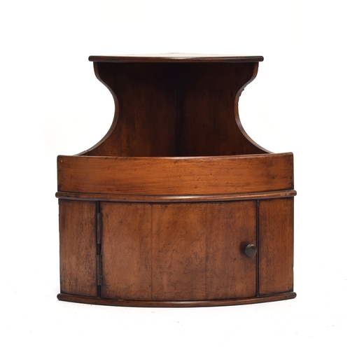 423 - A miniature 19th century mahogany corner cupboard, 31cm wide