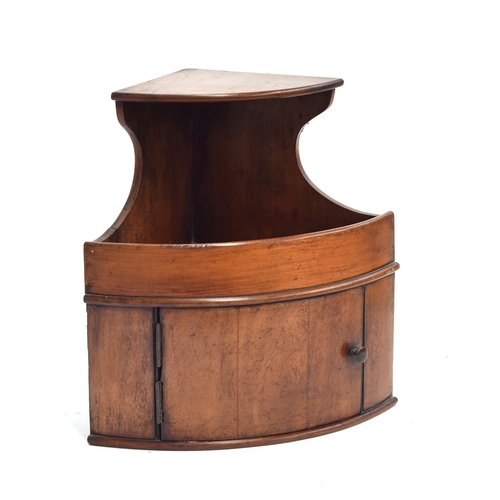 423 - A miniature 19th century mahogany corner cupboard, 31cm wide