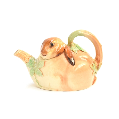 242 - A rare Royal Doulton Bunnykins teapot designed by Charles Noke c.1930, 13.5cm high