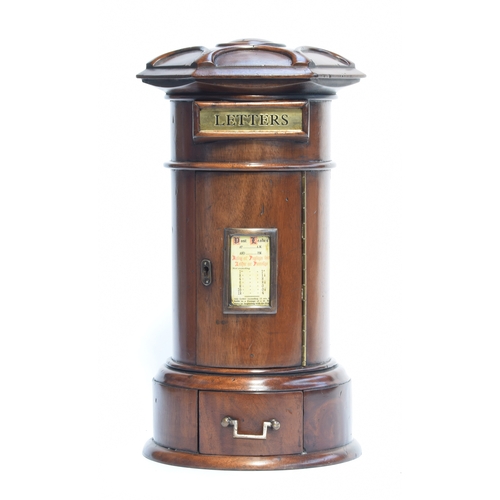 422 - A Victorian mahogany novelty letterbox, 42cm high

Provenance: private collection, Branksome, Poole