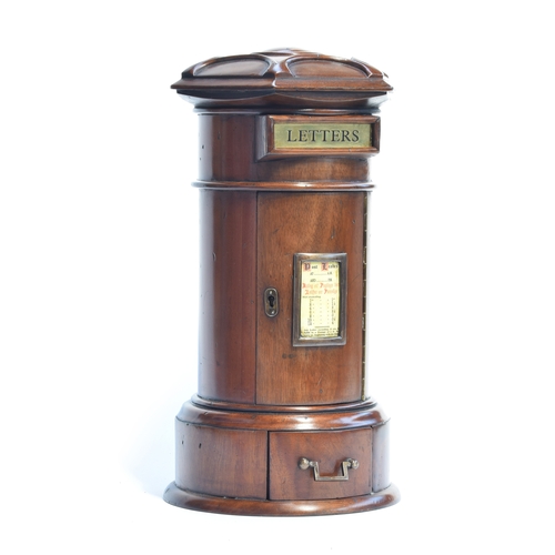 422 - A Victorian mahogany novelty letterbox, 42cm high

Provenance: private collection, Branksome, Poole