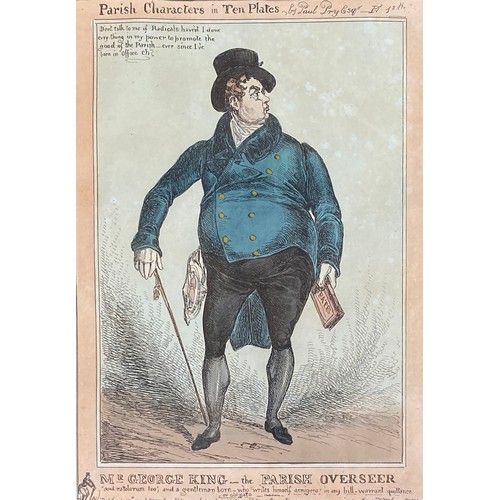 282 - William Heath (British, 1794-1840, 'Paul Pry'), a set of seven hand coloured 'Parish Characters' eng... 