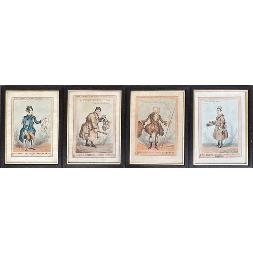 282 - William Heath (British, 1794-1840, 'Paul Pry'), a set of seven hand coloured 'Parish Characters' eng... 