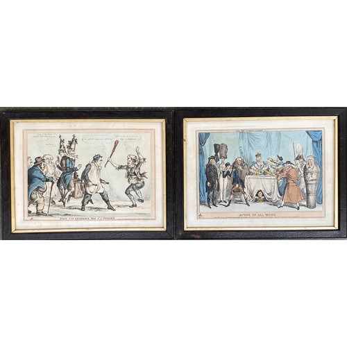 282 - William Heath (British, 1794-1840, 'Paul Pry'), a set of seven hand coloured 'Parish Characters' eng... 