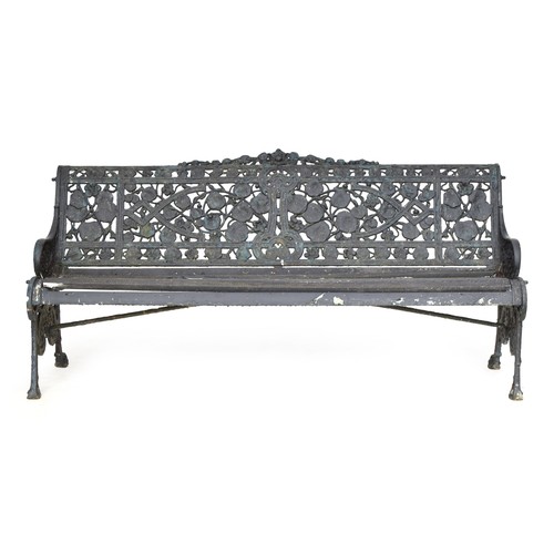 474 - A heavy Victorian cast iron garden bench in the manner of Coalbrookdale, 180cm wide

Provenance: fro... 