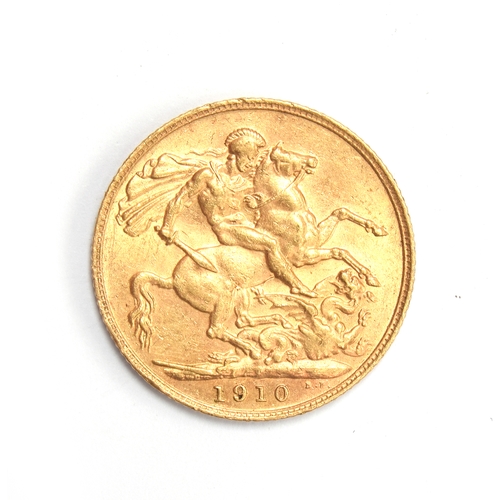 144 - An Edward VII full sovereign, 1910