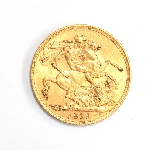 145 - A George V full sovereign, 1913