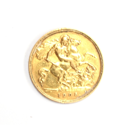 149 - An Edward VII 1905 gold half sovereign