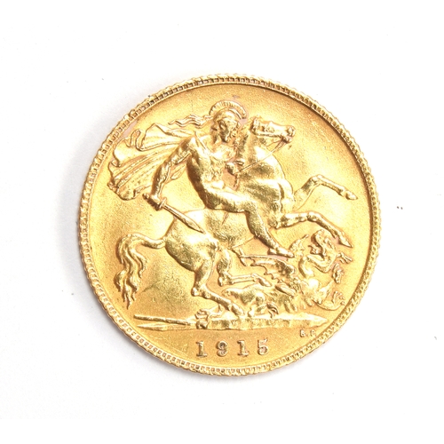 150 - A George V 1915 gold half sovereign