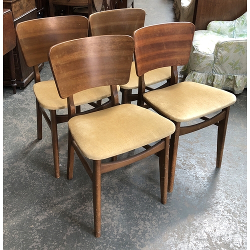 814 - A set of four mid century bentwood kitchen chairs