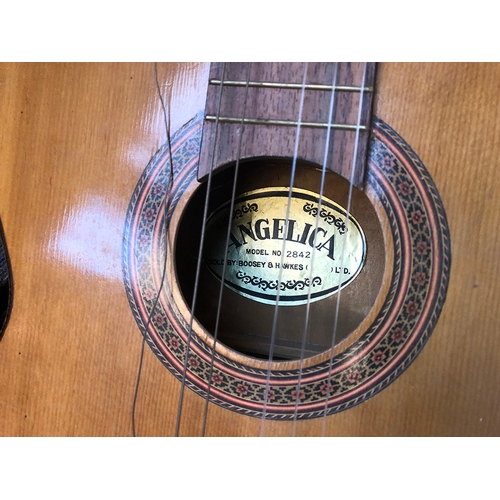 655 - An Angelica classical guitar retailed by Boosey and Hawkes