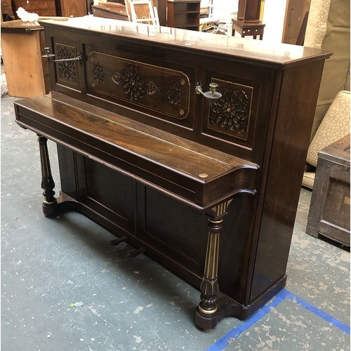 800 - A rosewood and parcel gilt upright oblique piano by John Broadwood & Sons London, no. 52202

Ivory e... 